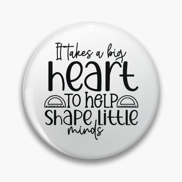 Item preview, Big Heart Shapes Little Minds - Inspirational Teacher School Art designed and sold by FuzionRaptor.