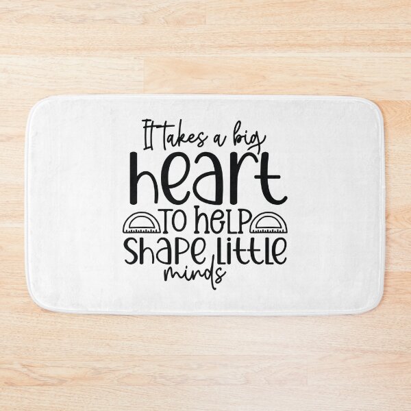 Item preview, Big Heart Shapes Little Minds - Inspirational Teacher School Art designed and sold by FuzionRaptor.