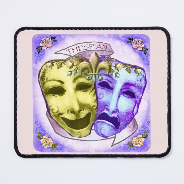Item preview, Yellow Purple Actor Masks designed and sold by artmuvz.