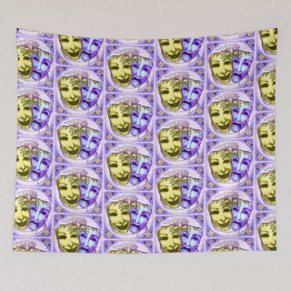 Item preview, Yellow Purple Actor Masks designed and sold by artmuvz.