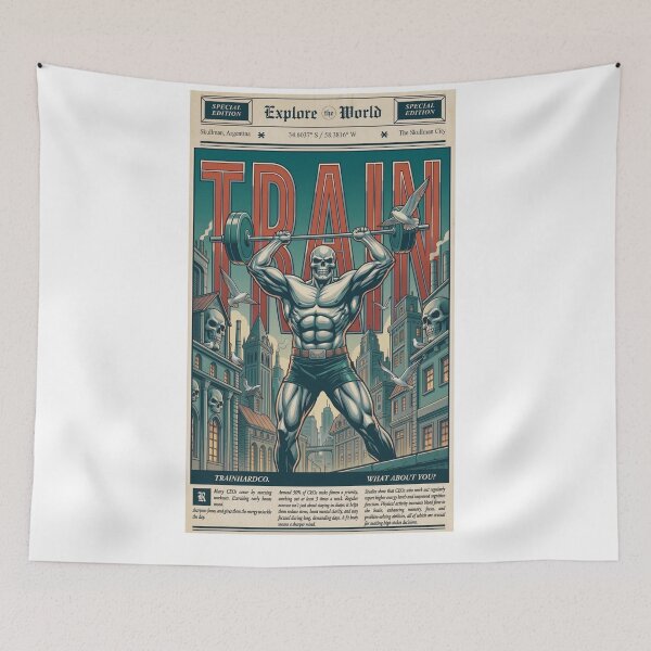 Item preview, Vintage Skullman Power Lift designed and sold by TrainHardCo.