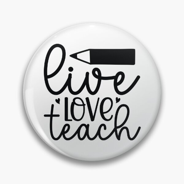 Item preview, Live Love Teach - Inspirational School Teacher Aesthetic Gift designed and sold by FuzionRaptor.