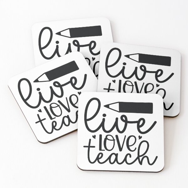 Item preview, Live Love Teach - Inspirational School Teacher Aesthetic Gift designed and sold by FuzionRaptor.