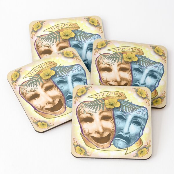 Item preview, Blue Orange Actor Masks designed and sold by artmuvz.