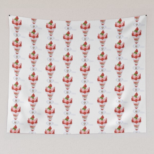 Item preview, Ice crem, Cute Dog, Kawaii T-shirts, strawberry, strawberry parfait designed and sold by Cocohappysmiles.