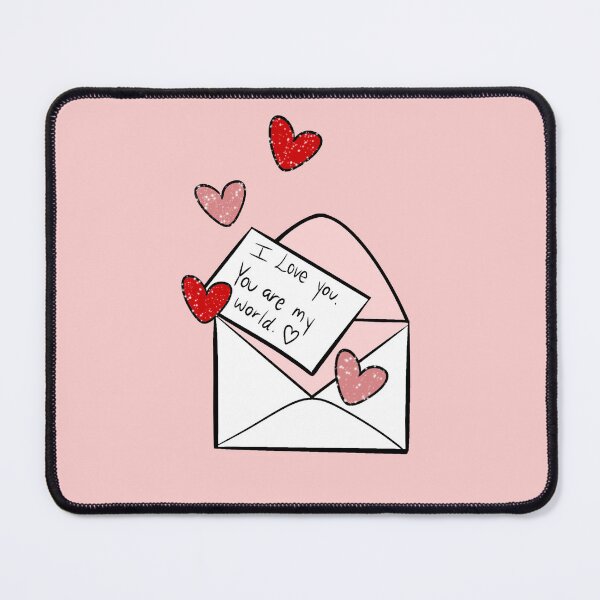 Item preview, Love Note Hearts Illustration Sticker Design designed and sold by Saritas Boutique Shop.