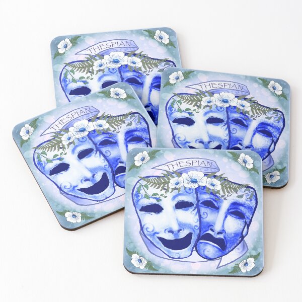 Item preview, Blue Actor Masks designed and sold by artmuvz.
