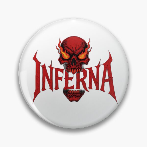 Item preview, Skull Fire Logo Gothic Horror Typography Dark Metal Design designed and sold by Peac7e.