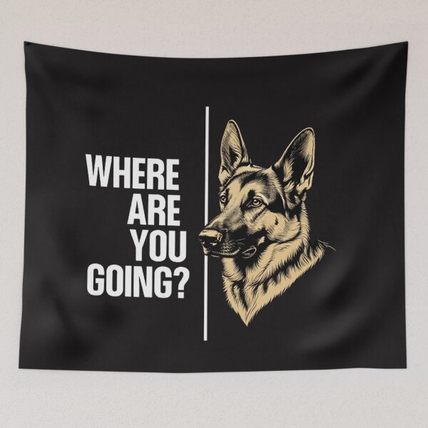 Item preview, Where Are You Going Dog Lover German Shepherd Meme designed and sold by Clairenity Studio.