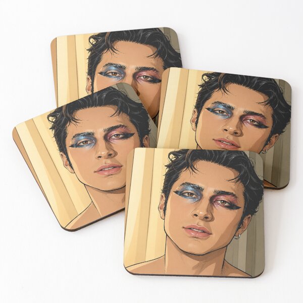 Item preview, Hudson Williams from Heated Rivalry puts on makeup gala (fan art) designed and sold by PopCultureAndStuff.