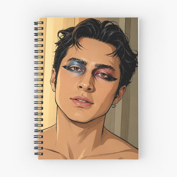 Item preview, Hudson Williams from Heated Rivalry puts on makeup gala (fan art) designed and sold by PopCultureAndStuff.