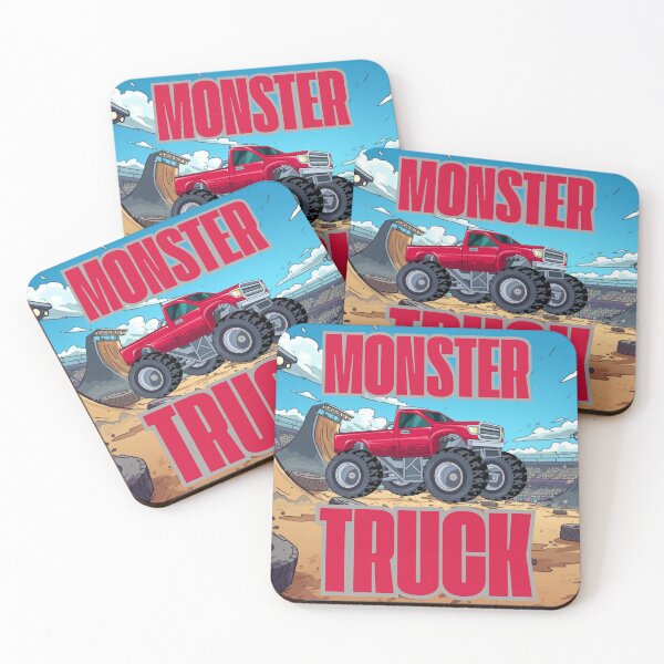 Item preview, monster truck, red designed and sold by toycruisers_merch-butze.