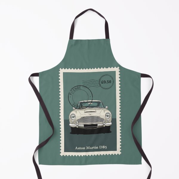 Item preview, Aston Martin DB5 Front View Vintage Postage Stamp Art designed and sold by Motorline44.