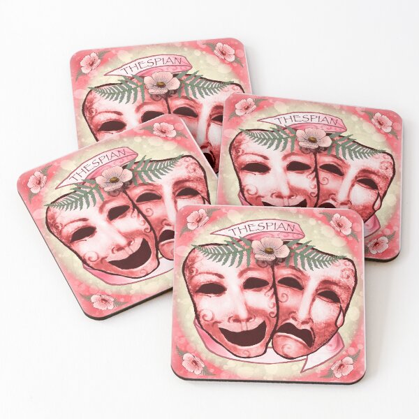 Item preview, Red Actor Masks designed and sold by artmuvz.