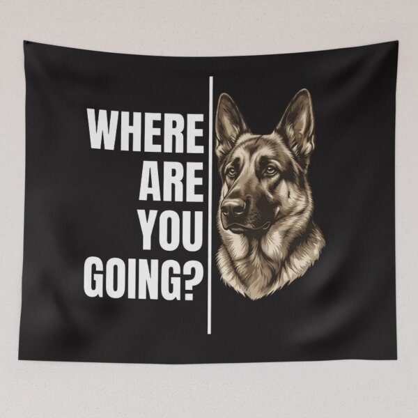 Item preview, Where Are You Going Dog Lover German Shepherd Meme designed and sold by Clairenity Studio.
