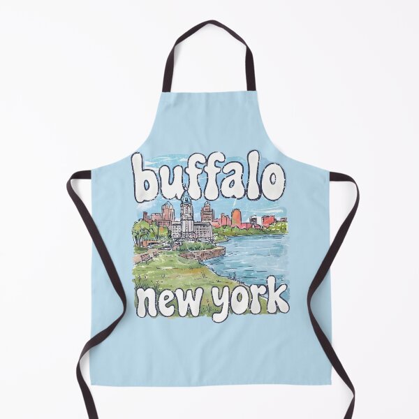 Item preview, Buffalo NY Cute Skyline Colorful Cityscape Lake designed and sold by HowToCanadian.