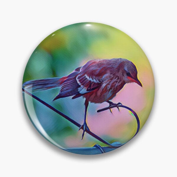 Item preview, Colorful Artistic Version of a Mockingbird Photo designed and sold by Pondside-Pics.