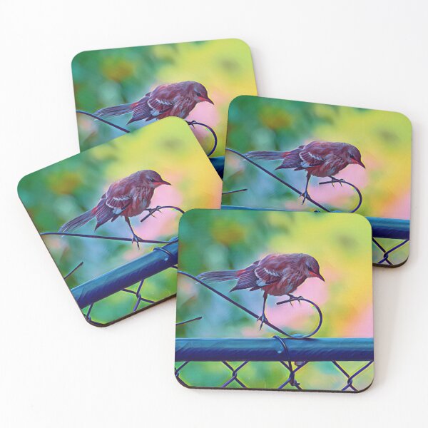 Item preview, Colorful Artistic Version of a Mockingbird Photo designed and sold by Pondside-Pics.