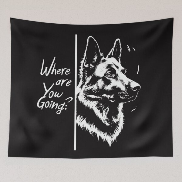 Item preview, Where Are You Going Dog Lover German Shepherd Meme designed and sold by Clairenity Studio.