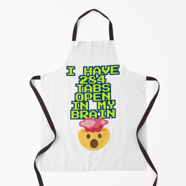 Item preview, I Have 284 Tabs Open In My Brain - Pixel Art Overthinking Design designed and sold by KostekArtShop.