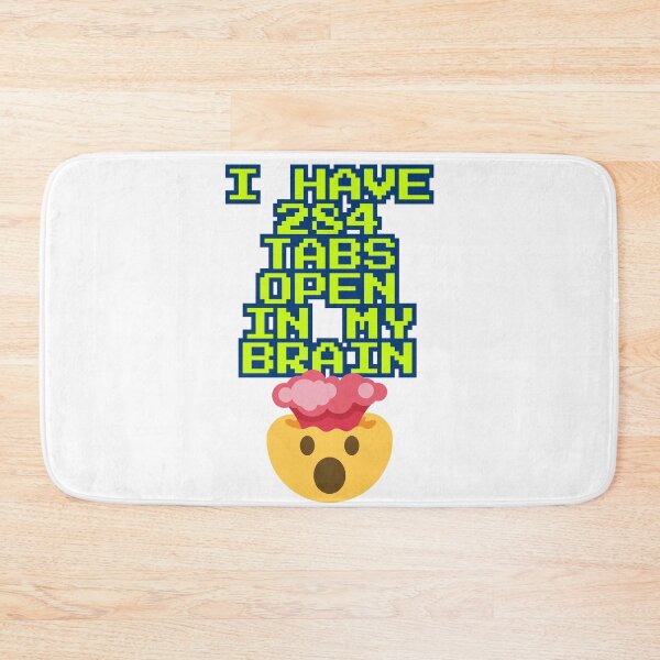 Item preview, I Have 284 Tabs Open In My Brain - Pixel Art Overthinking Design designed and sold by KostekArtShop.