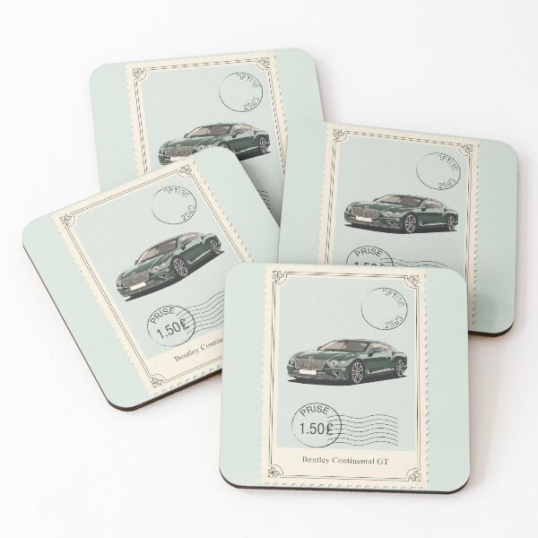Item preview, Bentley Continental GT British Green Vintage Postage Stamp designed and sold by Motorline44.