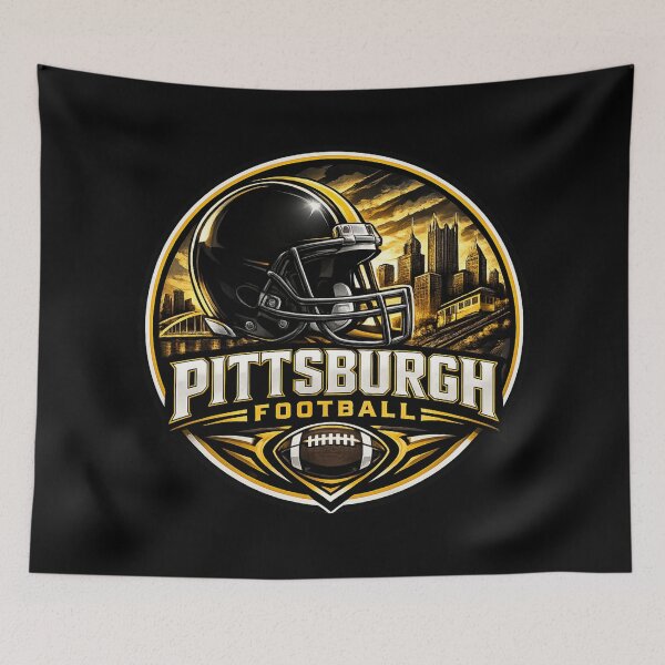 Item preview, Pittsburgh Football T-Shirt – Steel City Football Fan Apparel Sports Tee designed and sold by TKOprintdesigns.