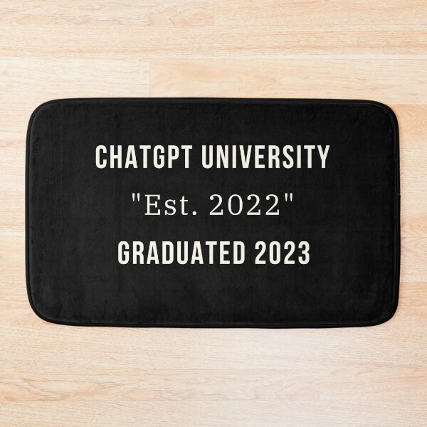 Item preview, ChatGPT University Shirt | Graduated 2023 | AI Humor | Vintage College T-Shirt Gift designed and sold by HippyTees.
