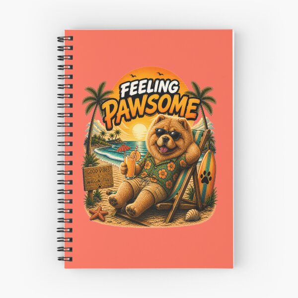 Item preview, Funny Chow Chow Beach Design – Feeling Pawsome Summer Vibes Vacation Dog designed and sold by PixelsPaws.