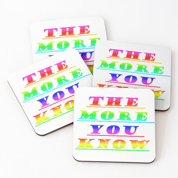 Item preview, The More You Know – Rainbow Typography designed and sold by CodrawsCrib.