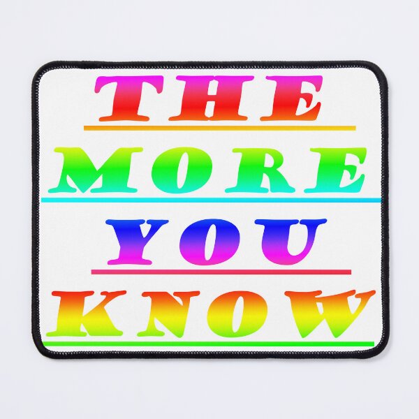 Item preview, The More You Know – Rainbow Typography designed and sold by CodrawsCrib.