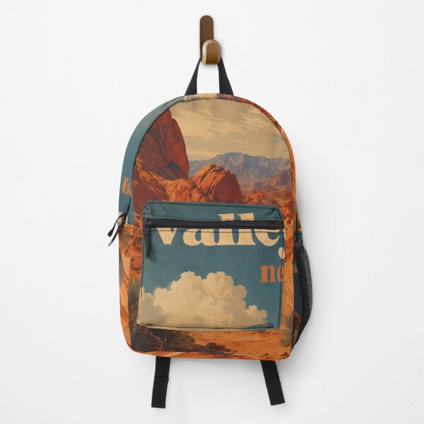 Item preview, Valley of Fire Nevada Vintage Desert Landscape Travel Poster designed and sold by Wild Places Paper Co..