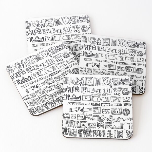 Item preview, “Abstract Symbol Grid – Hand‑Drawn Geometric Glyphs” designed and sold by Lawn073.