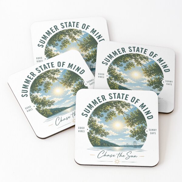 Item preview, Summer State of Mind Landscape – "Chase the Sun" Coastal Bridge Art designed and sold by KireaDesigns.