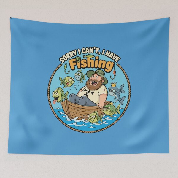 Item preview, Sorry I Can't, I Have Fishing Funny Fishing T-Shirt designed and sold by WearFine.