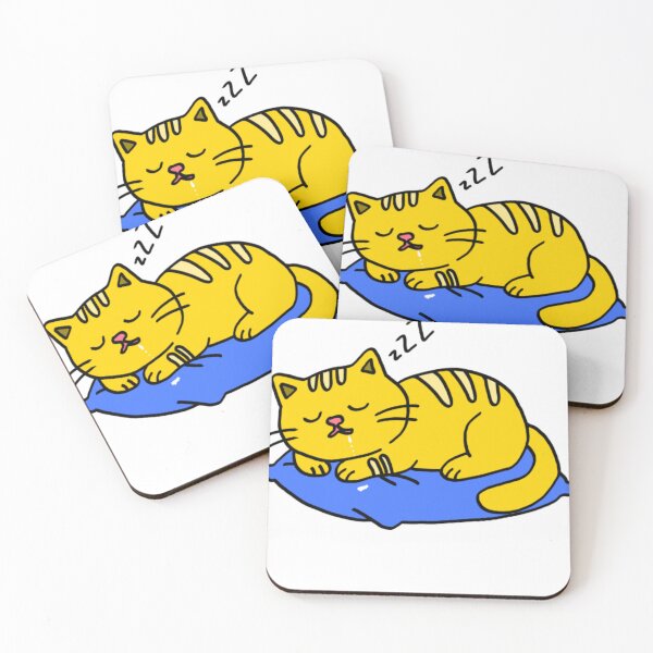 Item preview, Sleepy Drooling Yellow Tabby Cat designed and sold by messiahgoodwino.