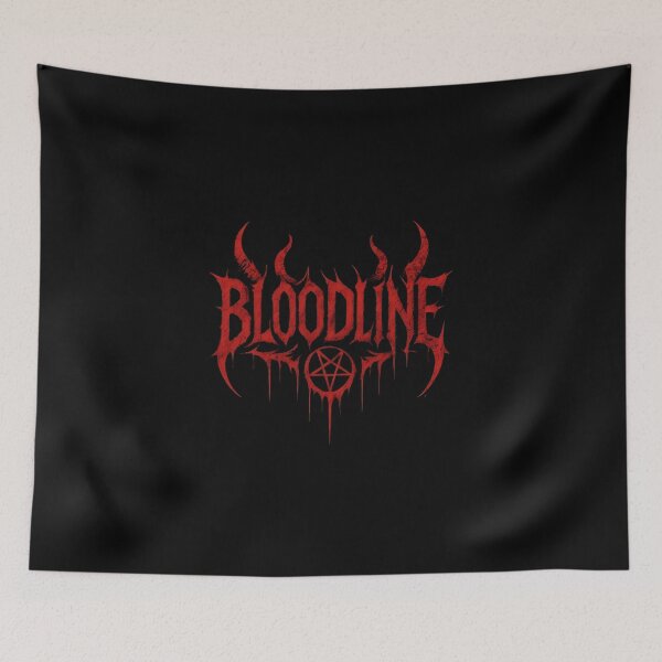 Item preview, Bloodline Dripping Gothic Logo Horror Metal Typography Dark Aesthetic Design designed and sold by Peac7e.