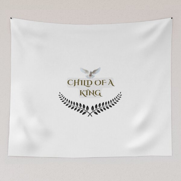 Item preview, Child of a King Christian Design with Dove | Faith-Based Inspirational Typography designed and sold by kingdom collection.