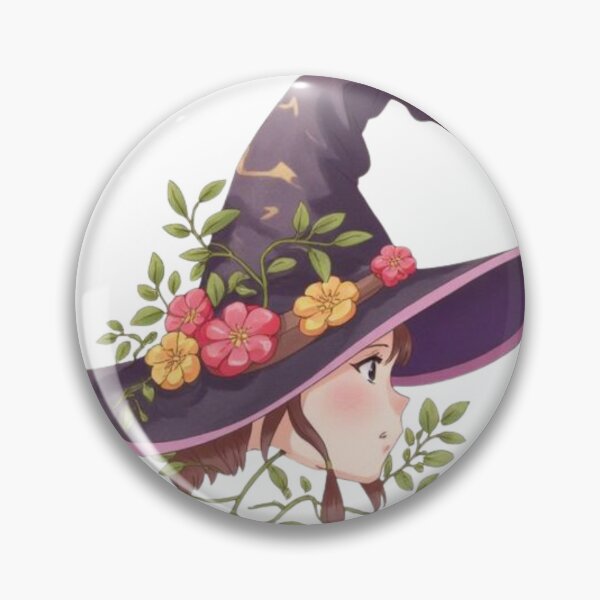 Item preview, Anime Floral Witch Girl Cottagecore Art designed and sold by MoonAndMossStudio.