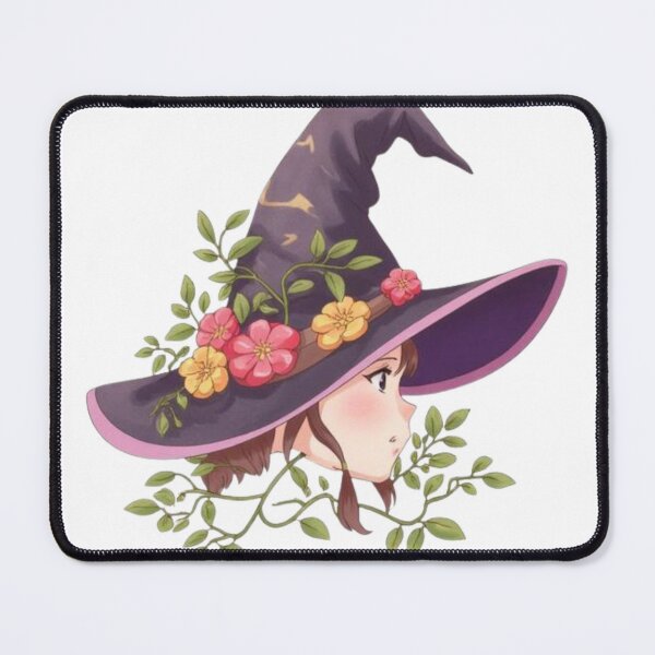 Item preview, Anime Floral Witch Girl Cottagecore Art designed and sold by MoonAndMossStudio.