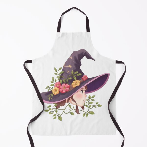 Item preview, Anime Floral Witch Girl Cottagecore Art designed and sold by MoonAndMossStudio.