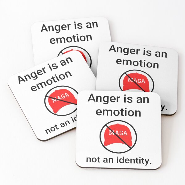 Item preview, Anger is an emotion not an identity anti MAGA design  designed and sold by Rachel the Artist .