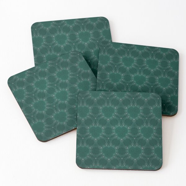 Item preview, Deep Green Kaleidoscope Circular Pattern Background designed and sold by IntelliMindDesigns.