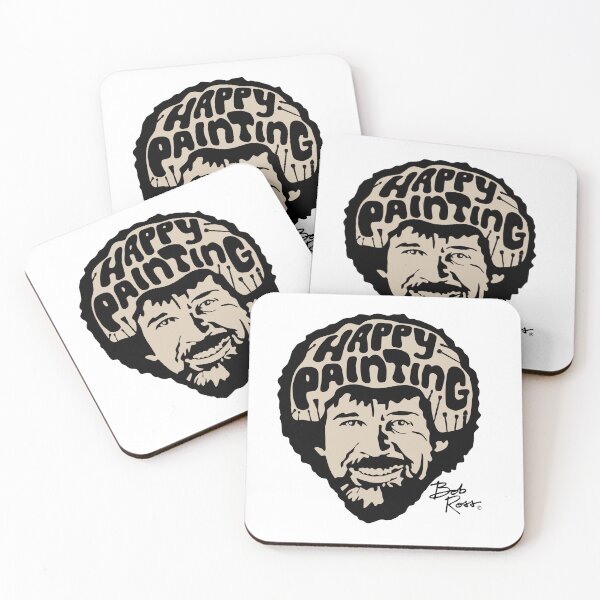 Item preview, Bob Ross Happy Painting Portrait The Joy of Painting designed and sold by SaltCreatives.
