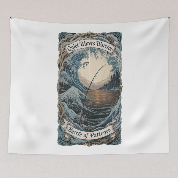 Item preview, Quiet Waters Warrior Funny Fishing Dad Gift designed and sold by YMLux.