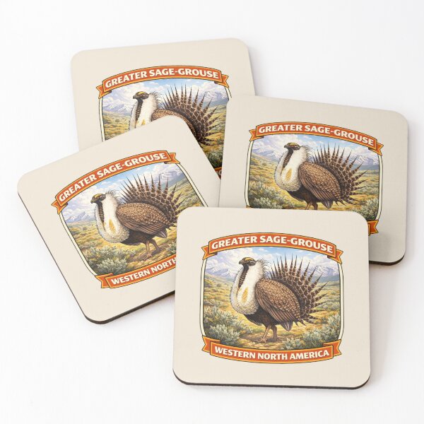 Item preview, Greater Sage-Grouse - Western North America Wildlife designed and sold by Myra365Art.