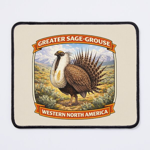 Item preview, Greater Sage-Grouse - Western North America Wildlife designed and sold by Myra365Art.