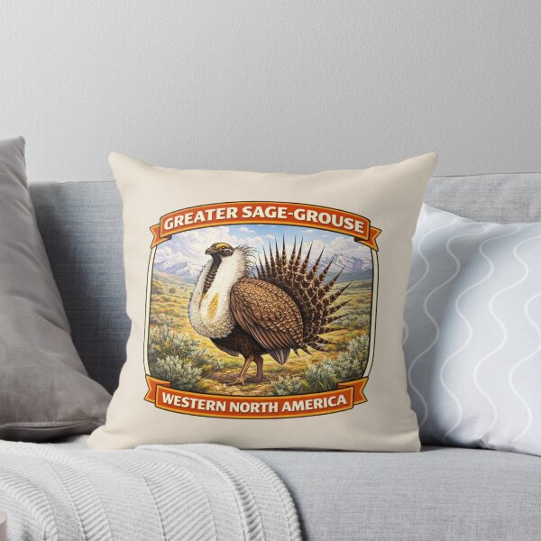 Item preview, Greater Sage-Grouse - Western North America Wildlife designed and sold by Myra365Art.