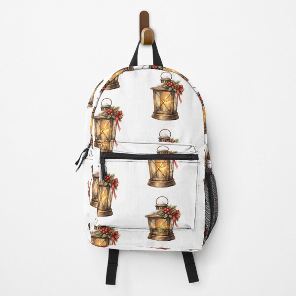 Item preview, Watercolor Vintage Christmas Lantern with Burning Candle  designed and sold by silviaol.