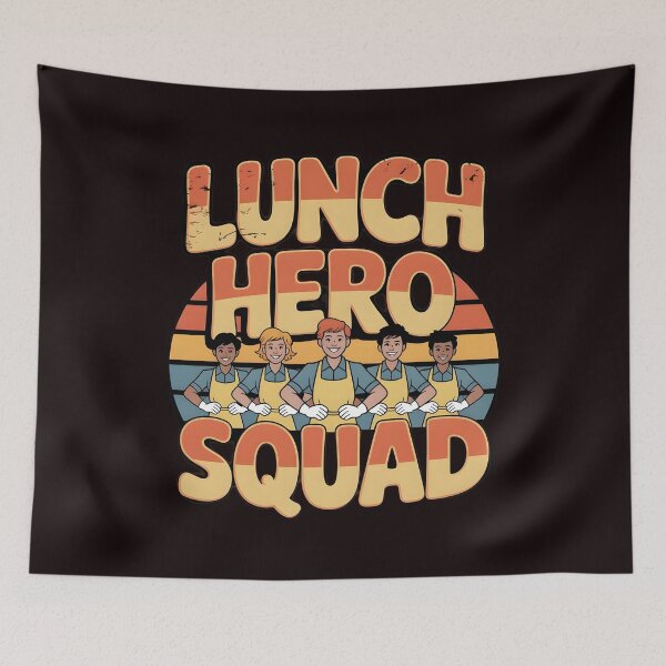 Item preview, School Lunch Hero – Lunch Hero Squad School Workers Appreciation Design designed and sold by Redgiant87x.
